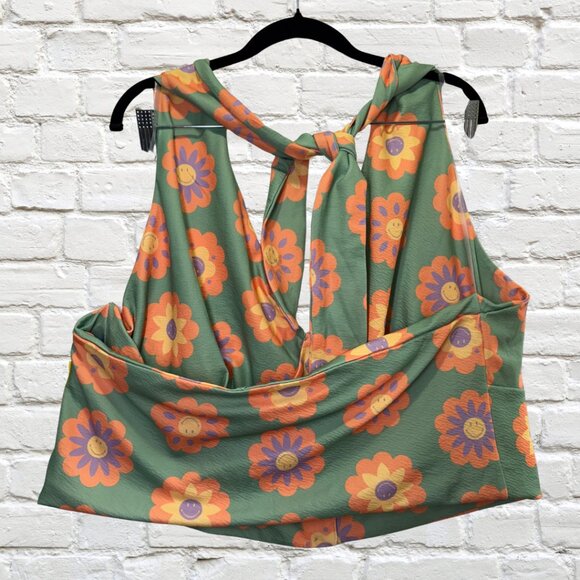 4X Smak Parlour SMILEY Halter Crop Top NWT - Picture 2 of 7